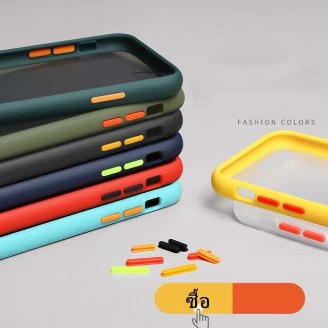 เคสหลังด้านกล้องขอบสี มี5สี Vivo Y27 Y36 Y81 Y83 V15pro V20 V20pro V20SE S1pro Y19 Y71 เคสขอบสี เคสกันกระแทก