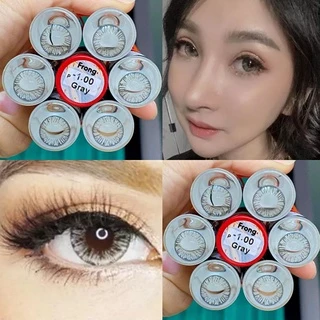 คอนแทคเลนส์ Frong/Sapphire/Pearl/Furbish สีเทา/ตาล Gray/Brown มีค่าสายตา (0.00)-(-10.00)
