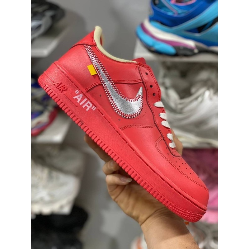 Nike Air Force 1 Low Off White University Red Silver(size36-45)