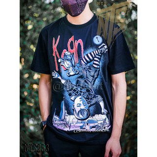 เสื้อยืดคอกลม 253 Korn Coming Undone เสื้อยืด เสื้อวง สกรีนลายอย่างดี ผ้าหนานุ่ม ไม่หดไม่ย้วย มาตราฐาน  แบรนด์ S M