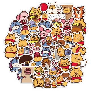สติ๊กเกอร์ไวนิลลายการ์ตูนหมี Winnie 40ชิ้น