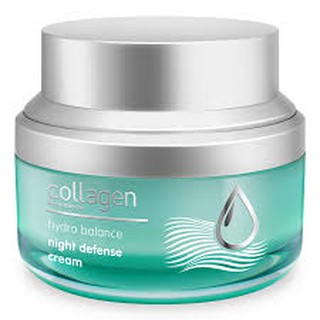 Collagen by Watsons Hydro Balance Night Defenes Cream คอลลาเจน บาย วัตสันไฮโดร บาลานซ์ ไนท์ครีม ขนาด 50 ml 1 กระปุก