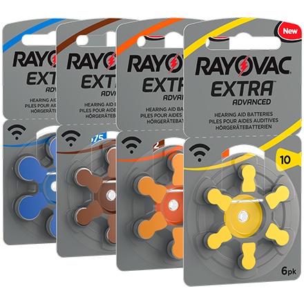 ถ่านเซลล์ A10 A13 A312 A675 ถ่านใส่หูฟัง เครื่องใช้ไฟฟ้า รีโมท นาฬิกา Raynovac ผลิตจากอังกฤษ แพ็ค 6 