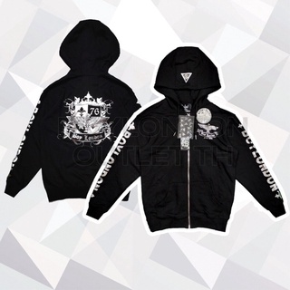 Boy London Hoodies Unisex รหัส : B81TC1353U สี : Black/Sliver