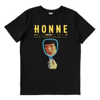 เสื้อยืดผ้าฝ้ายพิมพ์ลายแฟชั่น Love ME TOUR Honne | เสื้อยืด พิมพ์ลายวงดนตรี | เพลงเมอร์ช | Unisex | เพลงเมอร์ช | Synthpo