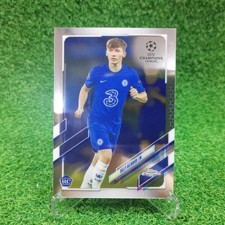 ขาย การ์ด Topps Chrome Uefa Champions League UCL 2020-21 Billy Gilmour Base Chelsea การ์ดฟุตบอล การ์ดนักฟุตบอล Cards