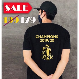 เสื้อยืดลิเวอร์พูลแชมป์พรีเมียร์ลีกสกรีนสีทอง