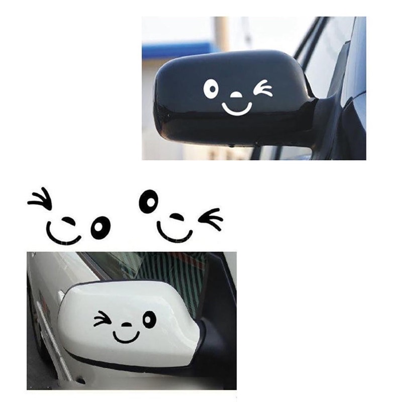 สติ๊กเกอร์ ลายหน้ายิ้ม น้องน่ารักมาก สติกเกอร์ แต่ง รถยนต์ แต่งรถ ยิ้ม สติ้กเกอร์ ติ๊กเกอร์ติดรถยนต์ กระจก รถ ติด ข้าง