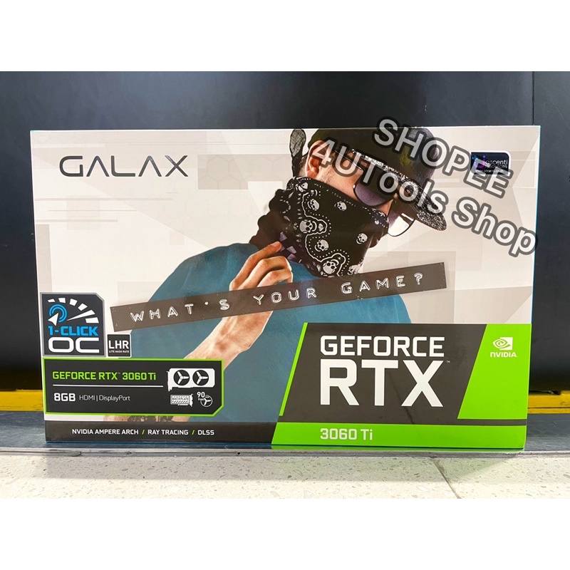 GALAX  RTX 3060Ti (1-Click OC) 8GB ของใหม่! พร้อมส่ง! ประกันศูนย์ไทย 3 ปีเต็มๆ