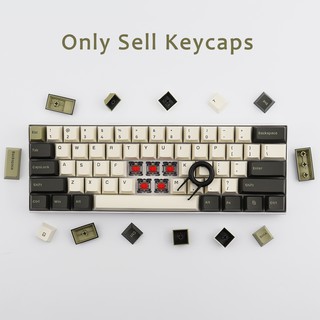 Keycap Double Shot GMK Olive 150 Cherry Profile หนา PBT Keycaps ของ MX Switch สำหรับแป้นพิมพ์เครื่องกล (ขายเฉพาะ keycaps)