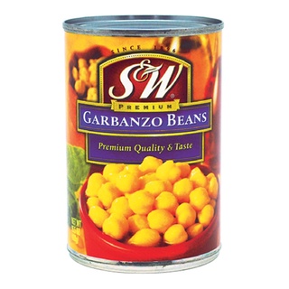 เอสแอนด์ดับบลิว ถั่วลูกไก่ 439 กรัม S&amp;W Garbanzo Beans 439 g