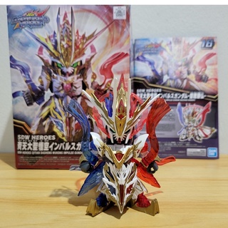 [ ประกอบและลงสี ] Bandai SDW Heroes 16 - Qitian Dasheng Wukong Impulse Gundam Douzhan Shengfo - โมเดล กันดั้ม กันพลา