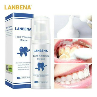 LANBENA ยาสีฟันไวท์เทรนนิ่ง เคลือบฟัน สำหรับฟอกฟันขาวบำรุงฟันแก้ฟันเหลืองขัดคราบเหลืองคราบฟัน รหัสสินค้า 105058