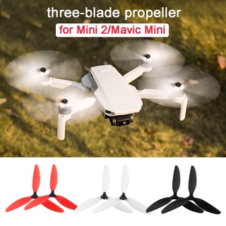 4 Pcs Three-blade Propeller for DJI Mini 2/Mini /Mini SE Drone Light Weight Props Blade Replacement Wing Fan Parts Accessories