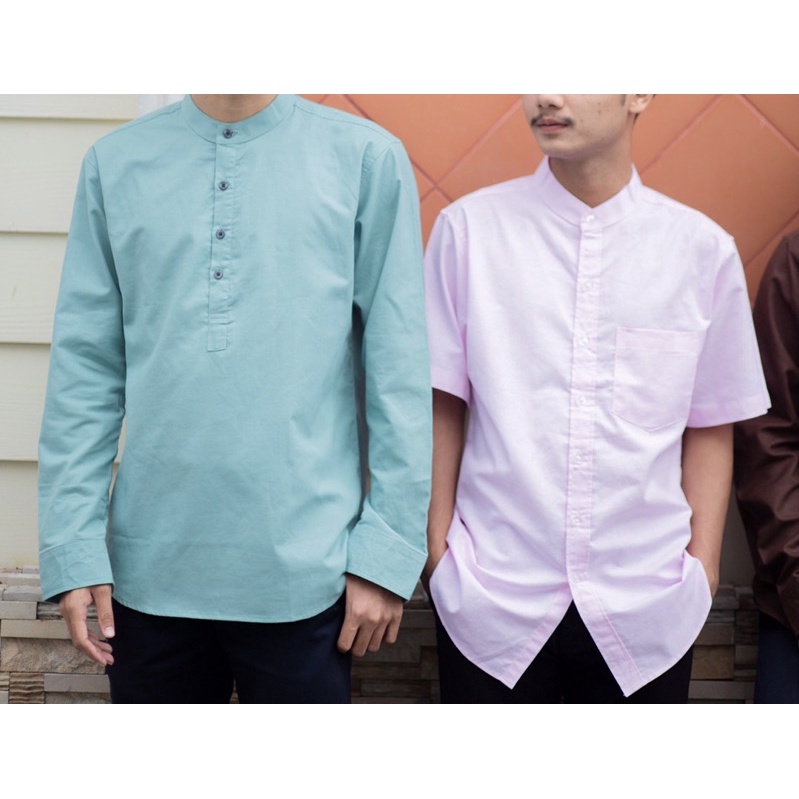 👔เสื้อเชิ้ตคอจีน 4กระดุมแขนยาว 20สี👔ผ้า Oxford ทรงเข้ารูปเล็กน้อย คัตติ้งเนี๊ยบมากกกกก​ - รูปที่ 4