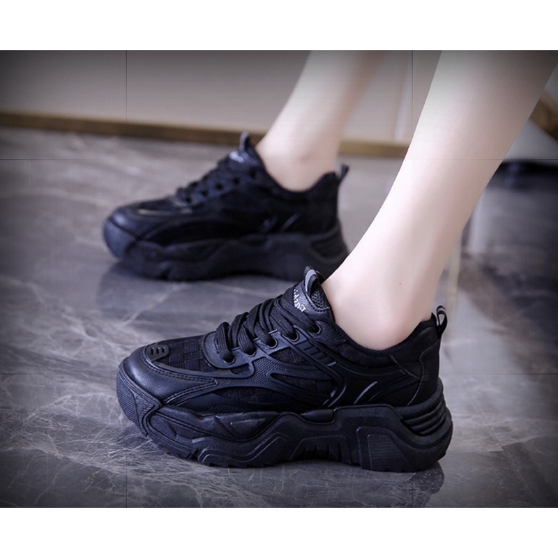 (มาใหม่) MARIAN  รองเท้าผ้าใบผู้หญิงเสริมส้น 5ซม. NO.A0348 พร้อมส่ง