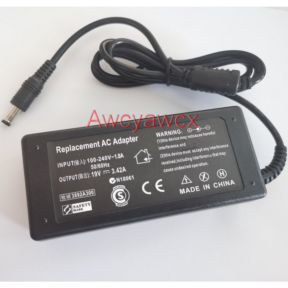 19v 3.42A 65W AC DC อะแดปเตอร์แล็ปท็อปสําหรับ ASUS S50 K450C X452M K450JN K450L K451L K455L K550L K5