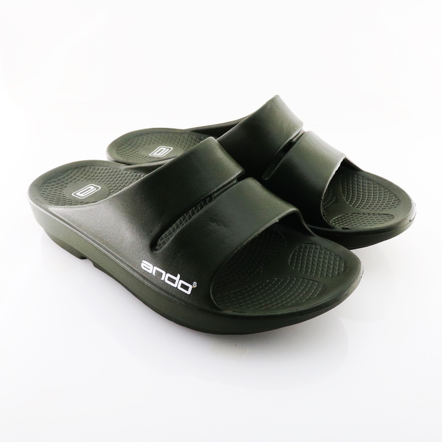 HIJAU NEW EDITION!!! Ando Viking Army Green - รองเท้าแตะแบบสวมผู้ชาย