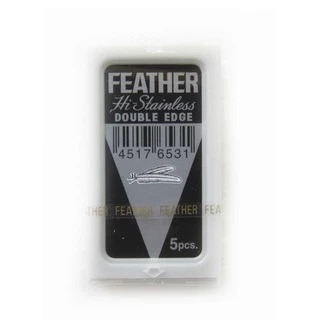 ใบมีดโกน Feather 71-S ตราขนนก x 100 ชิ้น แบบ 2คม สำหรับโกนหนวด โกนผม Feather Shaving Razor Double Edge Blades from Japan
