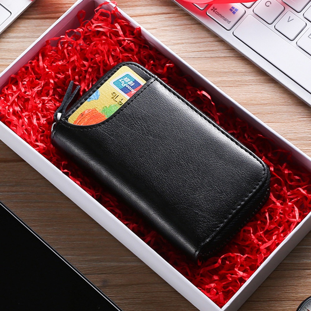 House Keeper Key Wallet Cow Leather Key Ring Credit Card Holder Large Capacity Unisex Key Bag