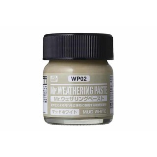 WP02 Mr. WEATHERING PASTE MUD WHITE 40ML (โคลนสีขาว)