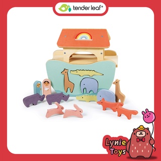 Tender Leaf Toys ของเล่นไม้ ของเล่นเสริมพัฒนาการ เรือโนอาห์น้อย Little Noahs Ark