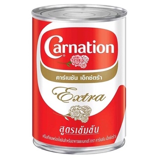 คาร์เนชั่นเอ็กซ์ตร้า Carnation Extra ครีมเทียมพร่องไขมัน กระป๋อง ขนาด 385G แพ็ค 6 กระป๋อง