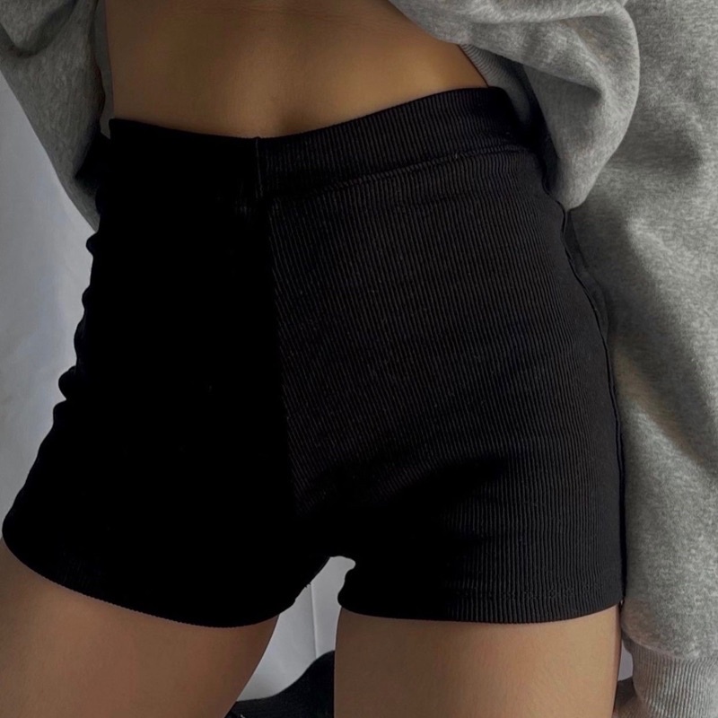 Augety Studio Slim Knit Legging กางเกงขาสั้น