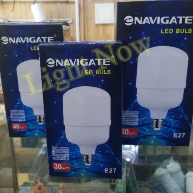 NAvigate หลอดไฟLEDจัมโบ้ ขั้วกลียวE27 30W 40W 50W 60W