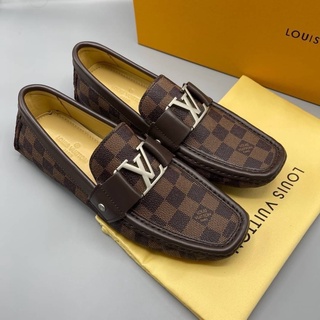 รองเท้าหนัง LOUIS VUITTON MONTE HOCKENHEIM LOAFER สีน้ำตาล