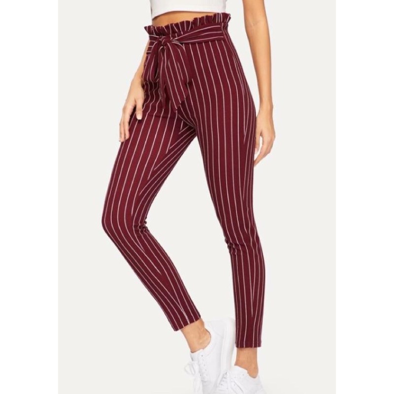 Waist Striped  Pants