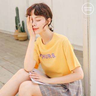 พร้อมส่ง ⛅️ Plain oversize t-shirt /เสื้อยืดโอเวอร์ไซส์