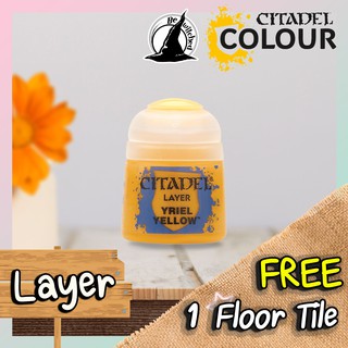 (Layer) YRIEL YELLOW : Citadel Paint แถมฟรี 1 Floor Tile