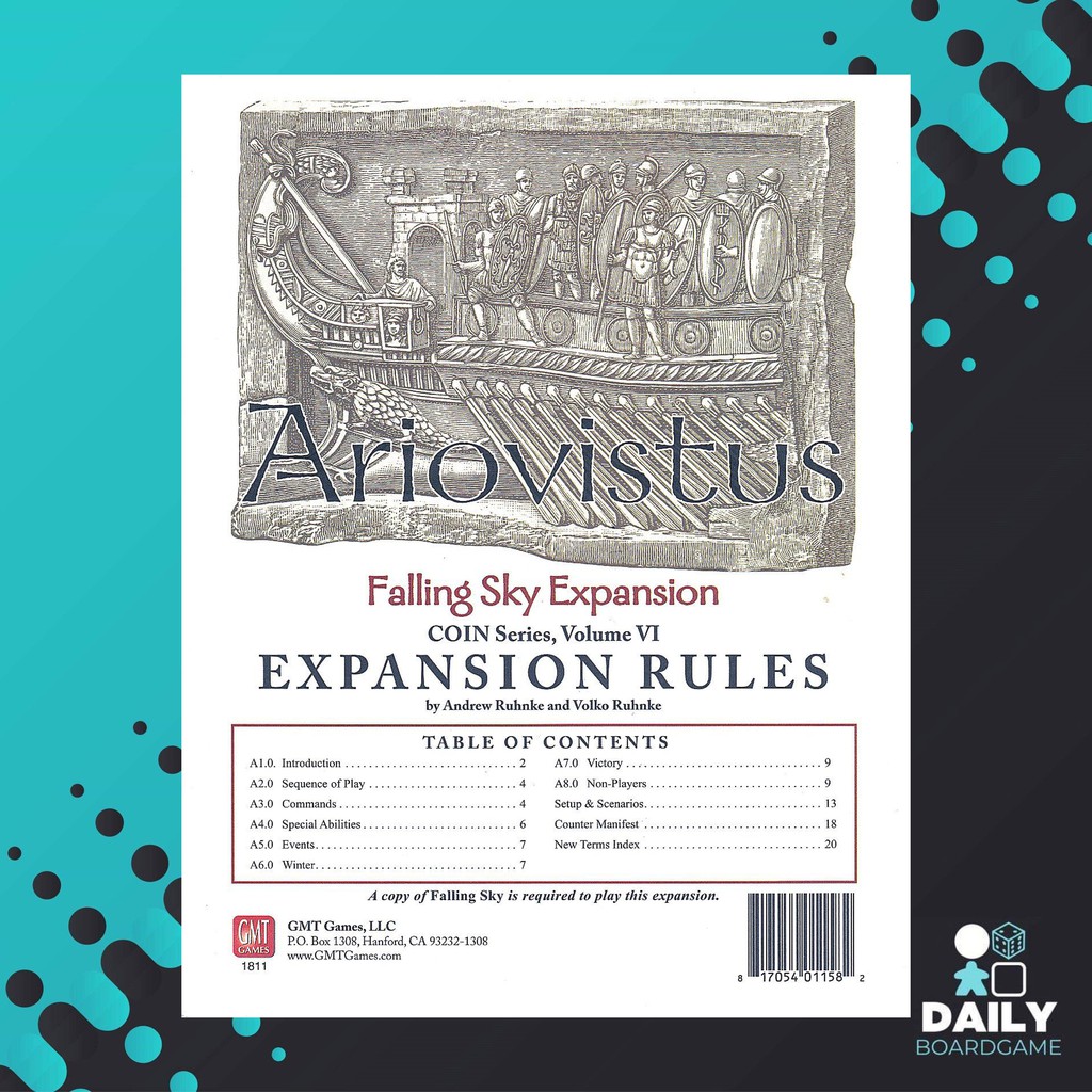 [COIN Series, Volume VI] Falling Sky : The Gallic Revolt Against Caesar – Ariovistus [Boardgame][Exp