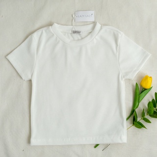 📮ส่งไว📮🥀 Mini crop เสื้อยืดแขนสั้น เสื้อครอปคอกลมสีสวยมาก ( T037 )