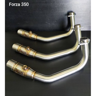 คอท่อสแตนเลส Forza350 ยี่ห้อ Mu-fac