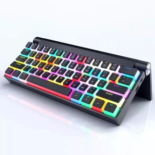 [Key TH] Qiboard61 แมคคานิคอล คีย์บอร์ด Wireless Chargingได้ ต่อไร้สาย บลูทูธ/2.4/Cable Mechanical Keyboard Hot Swap RGB