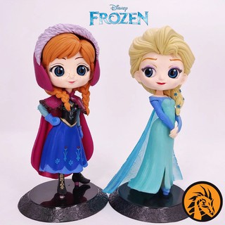 🔥พร้อมส่ง แพ็คคู่🔥โมเดล Qposket เจ้าหญิง Disney Frozen เอลซ่า &amp; แอนนา ขนาดใหญ่ 16 ซม. เกรดพรีเมี่ยม งานสวยมาก น่ารักสุดๆ