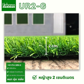 หญ้าเทียม เกรดพรีเมี่ยม 2 ซม. หญ้าเทียมเกรดเอ เออร์บาโน่ กร๊าส (URBANO GRASS) ขนาด 1x3 เมตร ปูพื้น ตกแต่งบ้าน ตกแต่งสวน