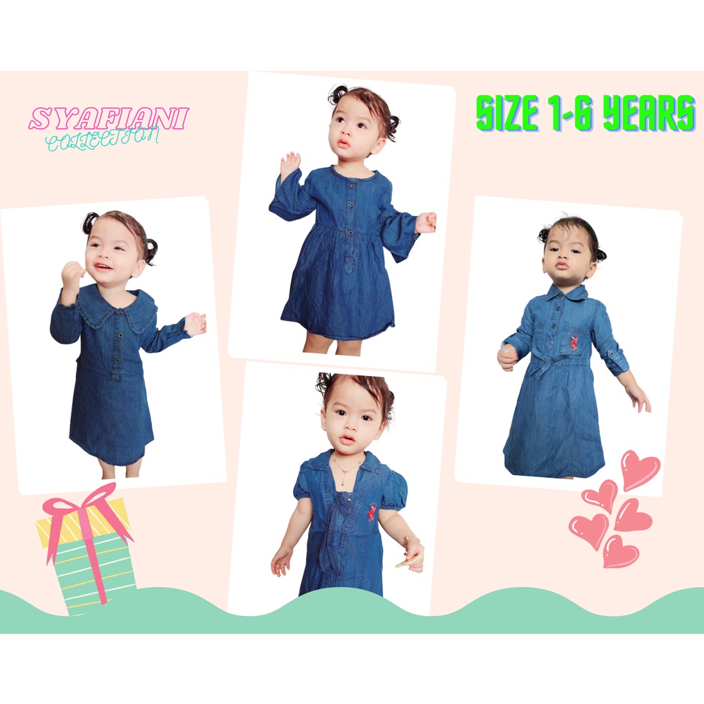 BAJU DRESS กางเกงยีนส์ BUDAK PEREMPUAN/KIDS GIRL FASHION DRESS/DRESS JEANS GIRL/DENIM JEANS KIDS DRE