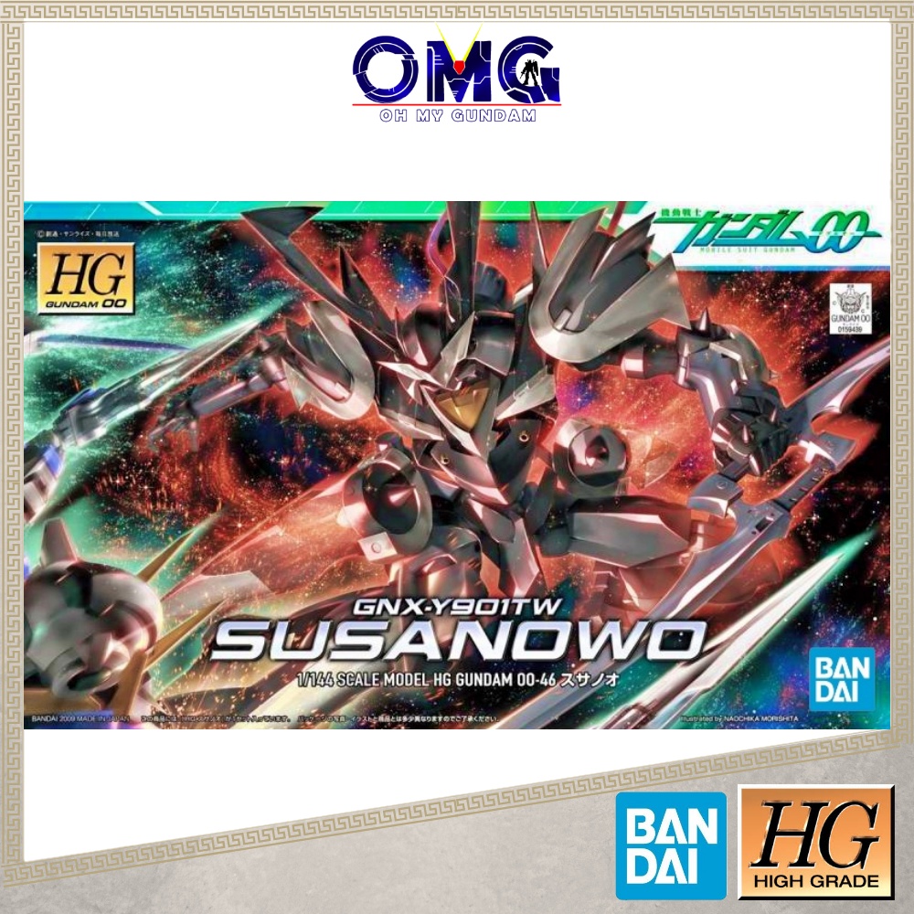 Bandai HG GNX-Y901TW Susanowo 60650 Gundam 00 1/144 Susanowo OO Susanowo Gundam GNXY901TW Susanowo G