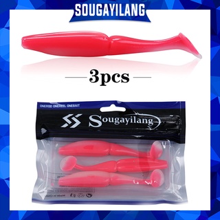 Sougayilang เหยื่อน้ำหนัก 12g 11.5 ซม. เหยื่อประดิษฐ์เหยื่อยางเหยื่อปลาคาร์พ/เงินปลาคาร์พ/sea bream (3 ชิ้นต่อถุง)