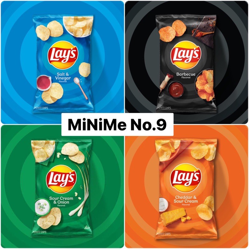 🇺🇸Lay's USA 🇺🇸 เลย์ เมกา Potato Chips 6.5 Oz.(ถุงใหญ่)