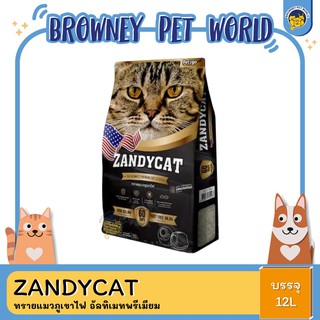 ZANDYCAT ทรายแมวภูเขาไฟ อัลทิเมทพรีเมียม ขนาด 12 ลิตร