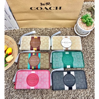 COACH COLLECTION DEMPSEY LARGE PHONE WALLET IN SIGNATURE JACQUARD WITH STRIPE AND COACH PATCH((C9703//CA110)) Code:B1D30