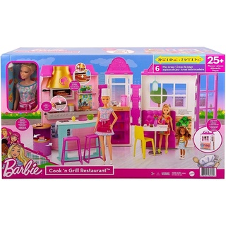 Barbie Cook ‘n Grill Restaurant Playset รุ่น HBB91