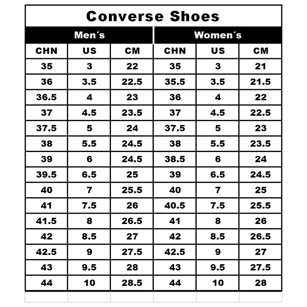 revenge storm sizing chart