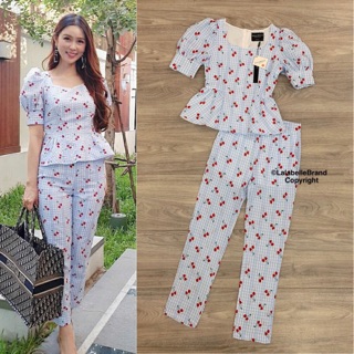 เซต2ชิ้นเสื้อแขนตุ๊กตา+กางเกง (S/M/L) By LA LA BELLE