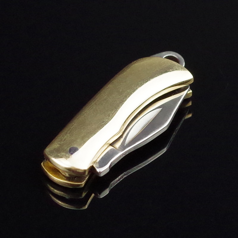 Creative Mini Zipper Keychain Knife Portable Foldable Stainless Steel ...