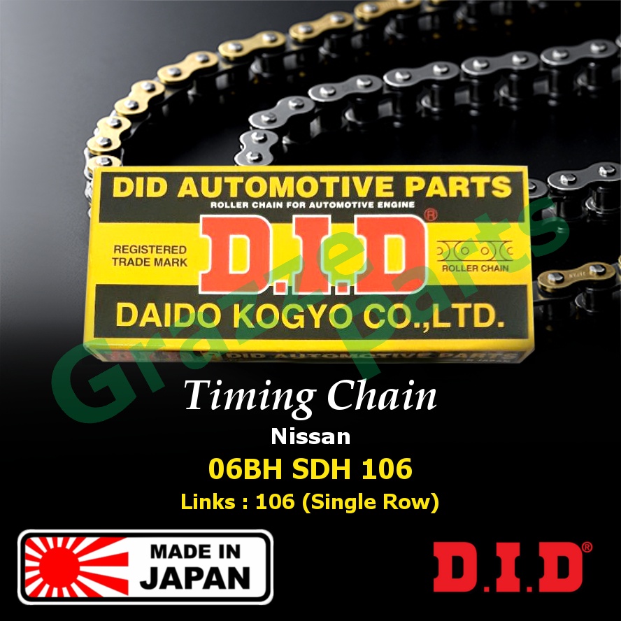 DD DID Timing Chain 06BHSDH106 / 13028-03700 สําหรับ Nissan Terrano 2.4 Z24 (106S)